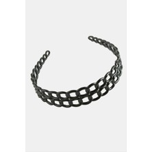 Datatek Zincir Desenli Siyah Renkli Taç