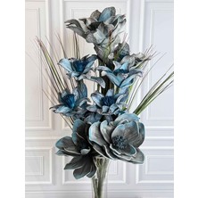 Rossev Mavi 5 Dal Yapay Çiçek