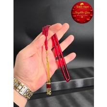 Kişiye Özel Harfli Tasarım Püskül Tasarımlı Kesme Ateş Kehribar Tesbih