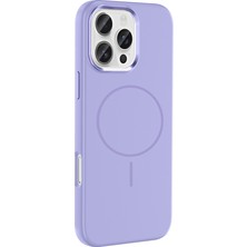 Lopard iPhone 16 Pro Max Mat Kaymaz Kılıf Kablosuz Şarj Özellikli Metal Kamera Çerçeveli Zore Edi Silikon Kapak