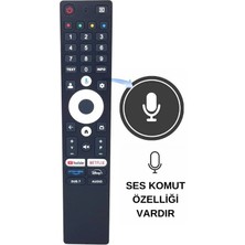 Ata Elektronik ( Ses Komutlu ) Strong * Profilo * Onvo * Senna Google Tv Netflıx - Youtube Prıme Vıdeo Dısney+ Tuşlu LCD - LED Tv Kumanda