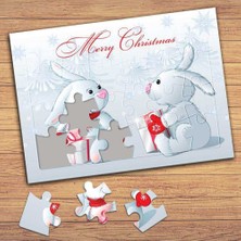 Asilmeydan Mutlu Noller-Tavşanlar Çocuklara Özel Puzzle Yapboz Tablo-19806