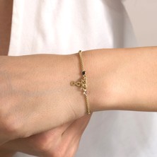 Gold Marley 14 Ayar Sonsuzluk Figürlü Altın Bileklik