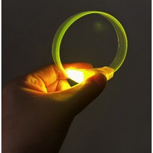 Just Cheap Store 3 Modlu Pilli LED Işıklı Esnek Parti Bilekliği Sarı
