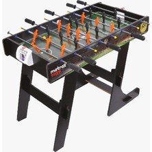 Evistro Katlanır Ayaklı Büyük Boy Ahşap Langırt Masası 4 Kollu 22 Figürlü