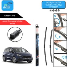 Ford S-Max Uyumlu 2006-2014 Bosch Aerotwin Araca Özel Ön Silecek Takımı 750-650MM