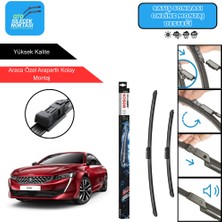 Peugeot 508 Uyumlu 2019-2024 Bosch Aerotwin Araca Özel Ön Silecek Takımı 650-450MM