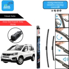 Peugeot Rifter Uyumlu 2019-2025 Bosch Aerotwin Araca Özel Ön Silecek Takımı 650-425MM