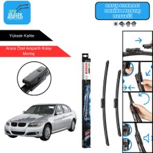 Bmw E90 3serisi Uyumlu 2009-2012 Bosch Aerotwin Araca Özel Ön Silecek Takımı 600-475MM