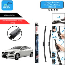 Mercedes A W176 Uyumlu 2012-2015 Bosch Aerotwin Araca Özel Ön Silecek Takımı 600-475MM