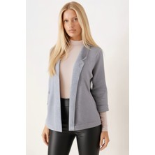 Armonika Kadın Gri Duble Kol Ceket ARM-26K001054
