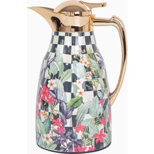 Roomours Scultura Flower 0.75L Gold Paslanmaz Çelik Çift Katmanlı Termos