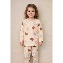 Kız Çocuk Desenli Pijama Takımı