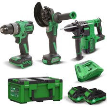 Hais Pro Profesyonel Akülü Set RB-01(DB-2101/BH-26/JM-125AX2/ŞARJ