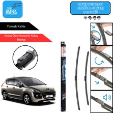 Peugeot 3008 Uyumlu 2009-2016 Bosch Aerotwin Araca Özel Ön Silecek Takımı 800-680MM