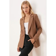 Armonika Kadın Camel Tek Düğmeli Ceket ARM-20K001020