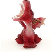 Hepta Collection 4530 Minyatür Peri Bahçesi ve Teraryum Mini Kırmızı Ejderha Kükreyen Heykelcik