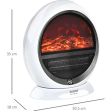 Bood YH-09A Şömine Efektli Fanlı Isıtıcı