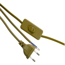 Hype Store Şahnet Arapuarlı Fişli Abajur Kablo Gold Yeşil 2 mt