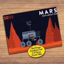 Asilmeydan Marsta Gezgin Araç Çocuklara Özel Puzzle Yapboz Tablo-244pz