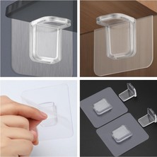 ÇARŞI HANEM Çarşı Hanem Çok Amaçlı Raf Köşe Tutucu Yapışkanlı Dolap Içi Köşe Destek Aparatı Klips 4 Adet