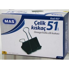 Vanch ÇELİK KISKAÇ 51MM 12 PARÇA  OMEGA KOLLU CİLT KISKAÇI (5264)