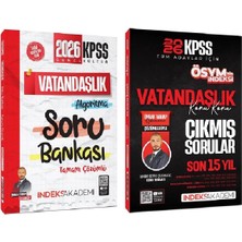 Parlayan Projeler Indeks Akademi 2026 Kpss Vatandaşlık Soru Bankası + Çıkmış Sorular 2 Li Set - Emrah Vahap
