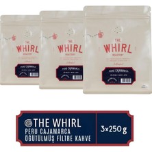 The Whirl Peru Cajamarca Öğütülmüş Filtre Kah 250 gr x 3 Adet