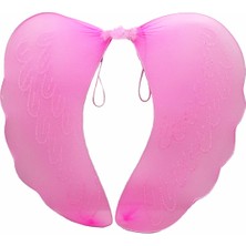 Vanch Pembe Renk Ortası Pembe Tüylü Tül Peri Kanadı 40x50 cm (5264)