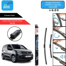 Peugeot Partner Uyumlu 2019-2025 Bosch Aerotwin Araca Özel Ön Silecek Takımı 650-425MM