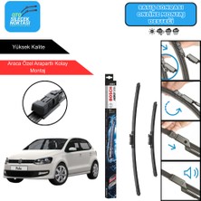Volkswagen Polo Uyumlu 2009-2017 Bosch Aerotwin Araca Özel Ön Silecek Takımı 600-400MM