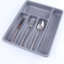 Vanch GRİ - 5 BÖLMELİ ÇEKMECE İÇİ KAŞIKLIK 36x29x5cm (5264)