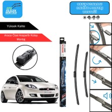 Fiat Bravo Uyumlu 2007-2014 Bosch Aerotwin Araca Özel Ön Silecek Takımı 600-450MM