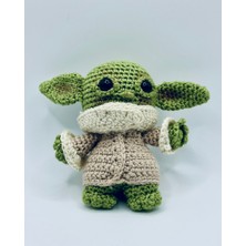 Snickerdoodles Star Wars Baby Yoda Grogu El Örgüsü, Amigurumi Figür