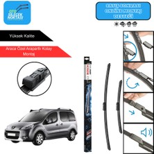 Peugeot Partner Uyumlu 2010-2018 Bosch Aerotwin Araca Özel Ön Silecek Takımı 650-400MM