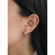 Narin Mücevherat Nar-In Altın Mücevherat Modern Altın Küpe 05