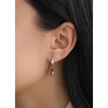 Narin Mücevherat Nar-In Altın Mücevherat Modern Altın Küpe 08