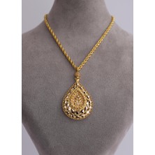 Narin Mücevherat Nar-In Altın Mücevherat Yaprak Motifli Altın Kolye Ucu 02