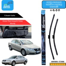 Martigues Volkswagen Passat  2005-2010  Araca Özel Uyumlu Ön Cam Silecek Takımı 600MM-475MM