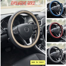 Mops Exlusive Geçmeli Oto Direksiyon Kılıfı Farklı Tarz-Yerli Üretim-Kokusuz