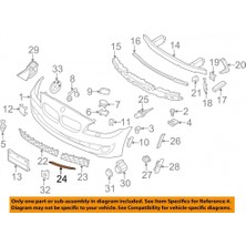 TŞT Bmw 5 Serisi Ön Tampon Panjur Bandı Sağ 2010- (Oem No:  51117231860)
