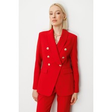 Ekol Kruvaze Yaka Kapak Cepli Ceket 5013