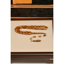 Dergah Tesbih Atölyesi Üstad Yusuf Cevher Özel Oyma Imame Kokulu Öd(Ud) Ağacı Tesbih 