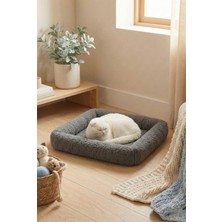 Eda Hacıoğlu Edam Bedding Group Peluş Kare Kedi Yatağı – Yumuşak Teddy Kumaş, Konforlu ve Kedi Minderi