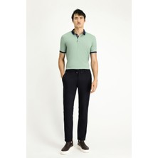 Kiğılı Slim Fit Dar Kesim Beli Lastikli İpli Likralı Pantolon