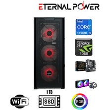 Eternal Power Intel I9 14900K Rtx 5060 Gaming Pc | 16GB Ddr5 | 1tb Nvme M.2 | B760M Wifi | 750W |m 240MM Sıvı Soğutma