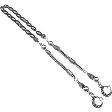 Tudi Silver Ayyıldız Püsküllü Hematit Taşlı Zaza Tesbih