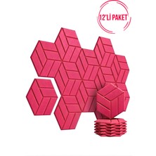 Walter White 12'li Altıgen Duvar Karoları Dekoratif Isı Yalıtım, Ses Yalıtım Yapışkanlı Duvar Deseni Ev, Stüdyo,ofis Için