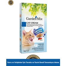 Garden Mix Tavuk Taurine Kedi Krema Ödül Maması 5X15 gr