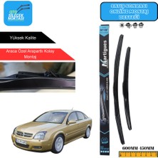 Martigues Opel Vectra  2002-2008 Araca Özel Uyumlu Ön Cam Silecek Takımı 600MM-450MM